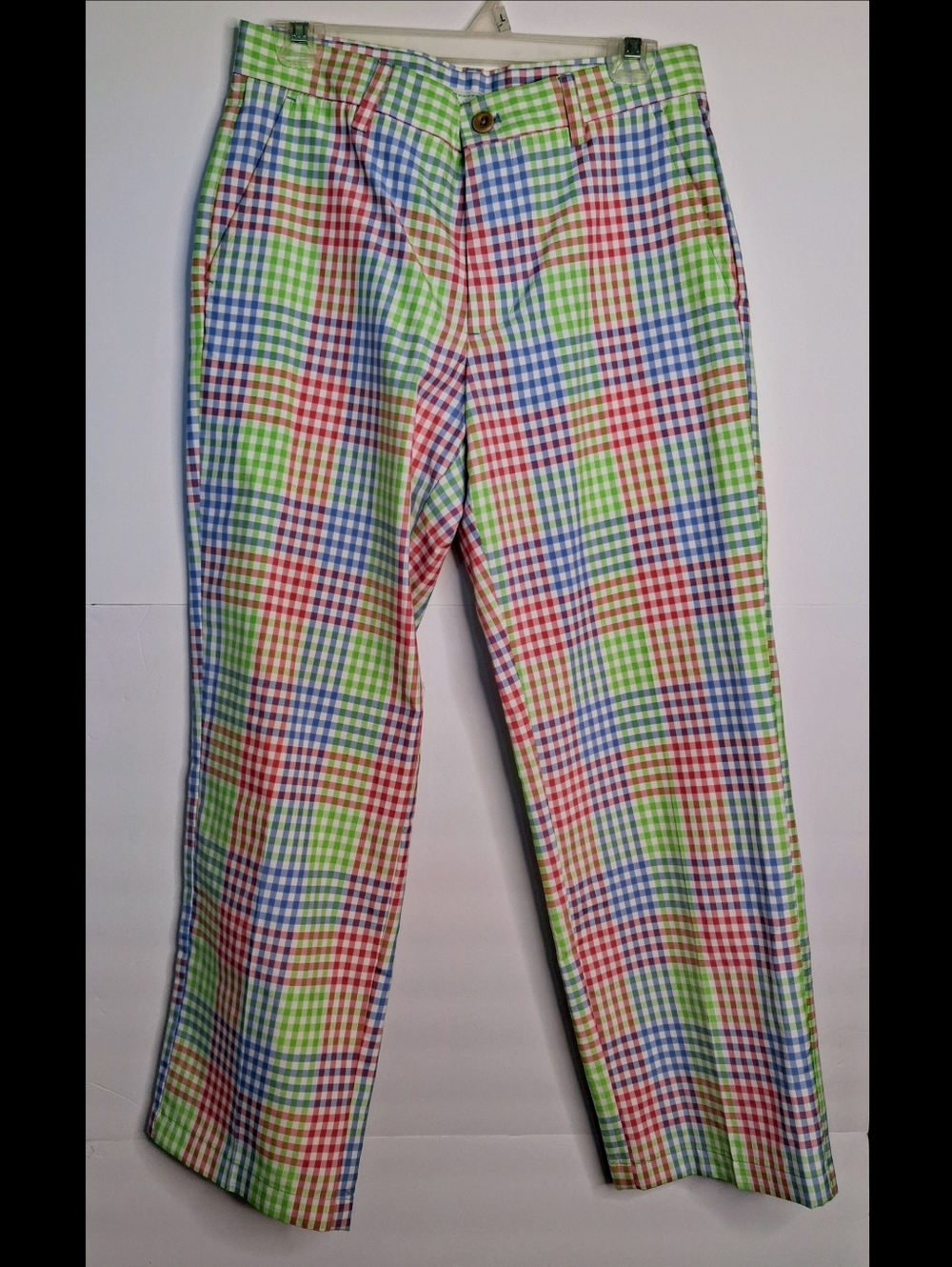 Izod Multicolor Plaid Golf Pants